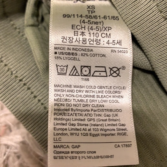 Gap Girl’s Adorable drawstring Chino style joggers - Picture 5 of 5